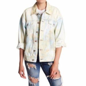 Free People Tie-Dye Denim Jacket